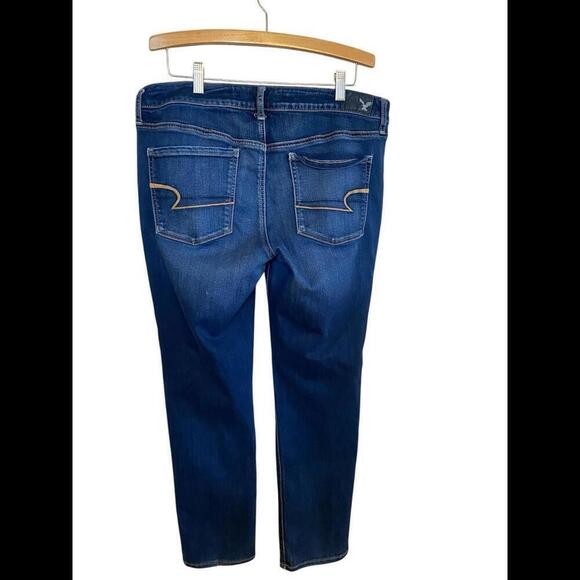 American Eagle Jeans Sz.14 Short Skinny Dark Wash - Picture 2 of 5